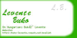 levente buko business card